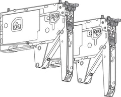 AVENTOS HK Top by Blum Lift Mechanism Set | Chipboard Screws / Pre-Mounted System Screws