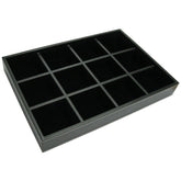 12-Compartment Drawer Insert — Black