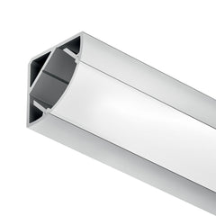 Aluminium Profile for Corner Mounting — Silver Anodised