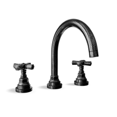 3-Hole Basin Tap — Bridge, Traditional Spout with Pop-Up Waste | Agora