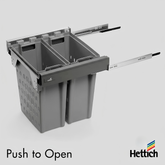 Atira Pull Laundry Set Push-to-Open — Anthracite