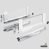 AvanTech YOU Glass Inlay Drawer Set — White | 350–650mm