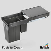 Atira Bin Set | Push-to-Open, Anthracite