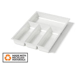 Agoform SKY Cutlery Tray in White Grained. Size: 520mm x 350mm. To suit 400mm wide drawer