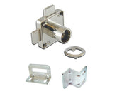 Armstrong Double Door Lock Housing. Ø19mm x 22mm Barrel Length. Incl. Rosette and Striker Plate.