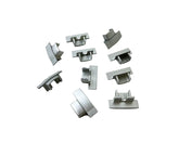 Aluminium Lighting Channel End Plugs. Colour: Silver. Sold per 10/pack