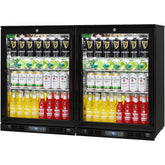 Alfresco Glass 2 Door Bar Fridge Combination Extremely Energy Efficient - Model SG1-COMBO