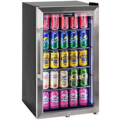 AAA Schmick Outdoor Triple Glazed Alfresco Bar Fridge With Led Strip Lights, Lock and LOW E Glass, indoor use also perfect! - Model HUS-SC88-SS