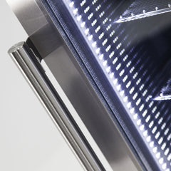 AAA Schmick Outdoor Triple Glazed Alfresco Bar Fridge With Led Strip Lights, Lock and LOW E Glass, indoor use also perfect! - Model HUS-SC88-SS