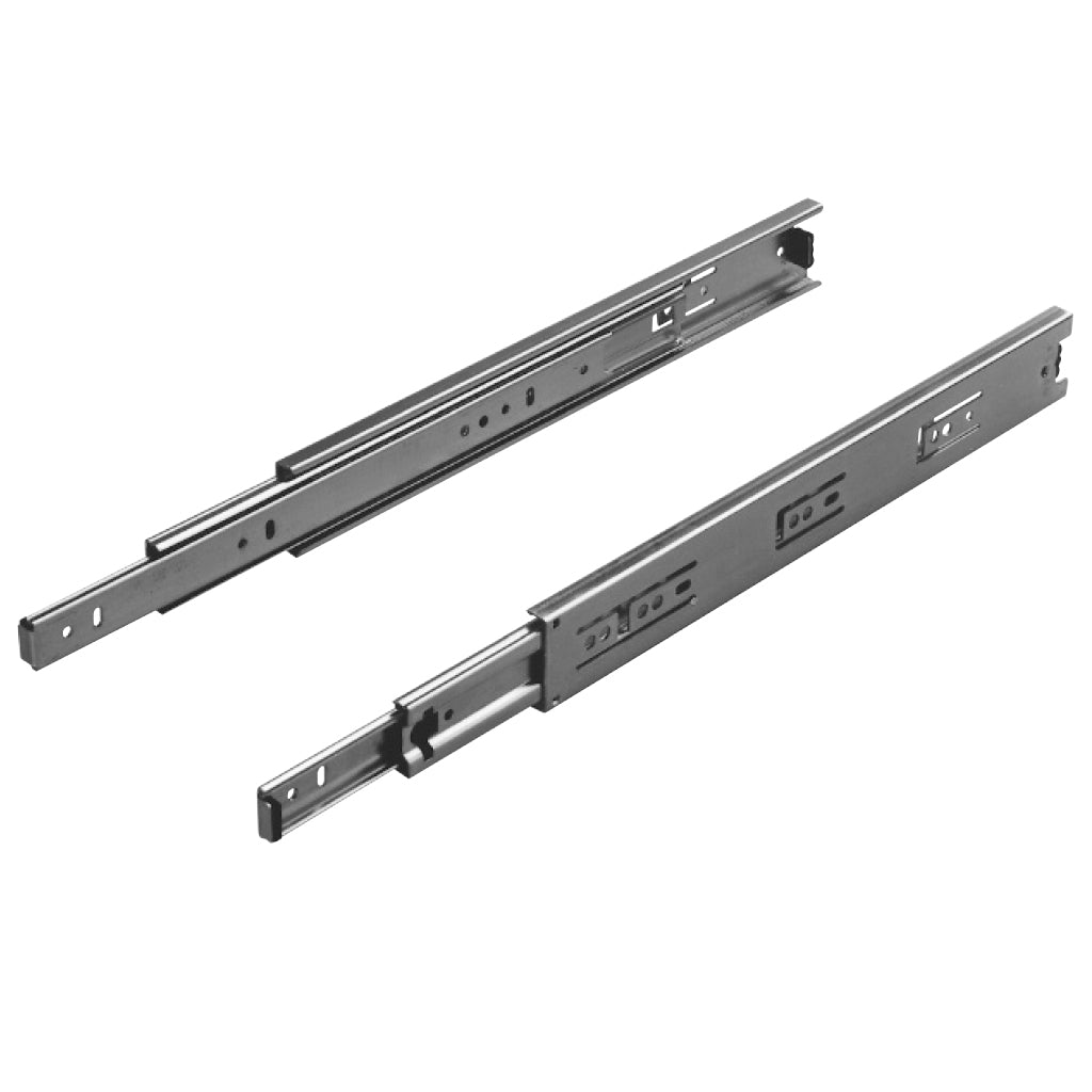 Ball Bearing Drawer Runner — Black Galvanised