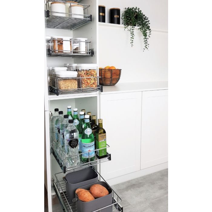 5 Drawer Wire Basket Pantry Storage (Basket Height=2x150H plus 3x100H, Basket Depth=485mm) — Part 2
