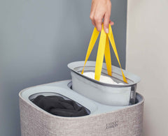 2-piece Grey Laundry Basket Set