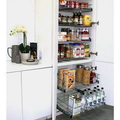 6 Drawer Wire Basket Pantry Storage (Basket Height=2x150H plus 4x100H, Basket Depth=485mm) — Part 1