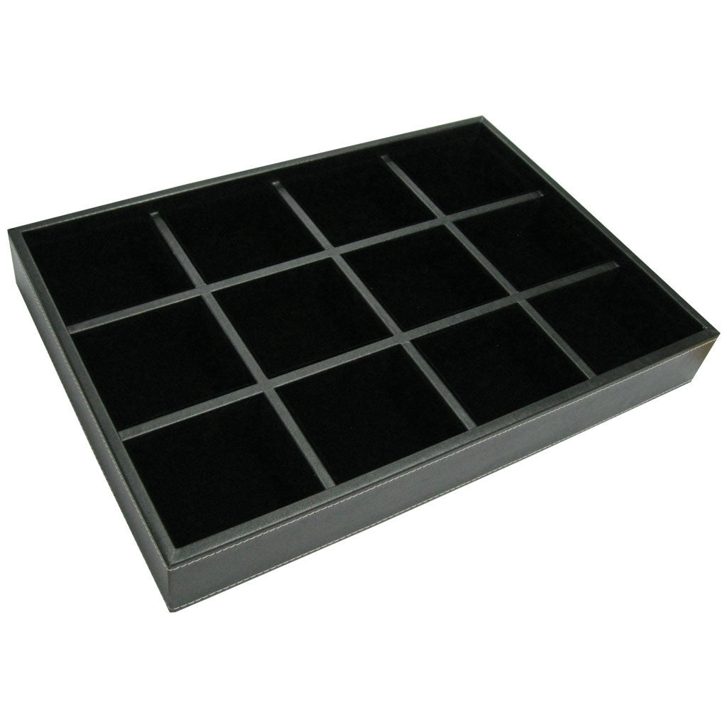 12-Compartment Drawer Insert — Black