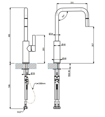 Armando Vicario Luz Pull Out Mixer
