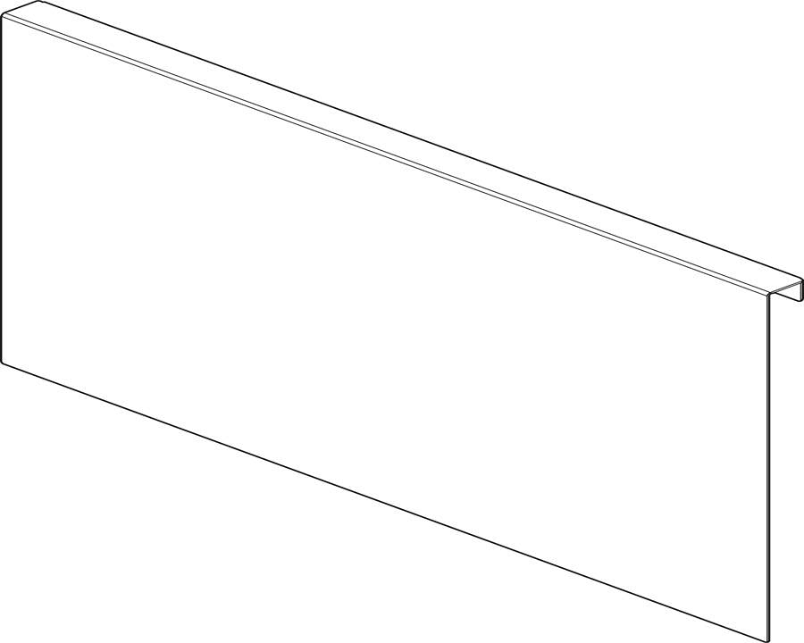 AMBIA-LINE by Blum Back Adapter | F Height 241mm | K Height 128.5mm | M Height 90.5mm