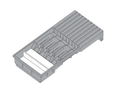 AMBIA-LINE by Blum Knife Holder | 186mm | Orion Grey