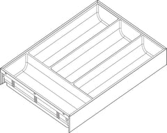 AMBIA-LINE by Blum Inner Dividing Frame | Carbon Black Soft-Touch