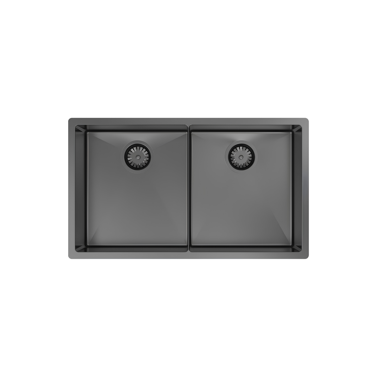 Abey Piazza CR340DB Double Bowl — Black Pearl