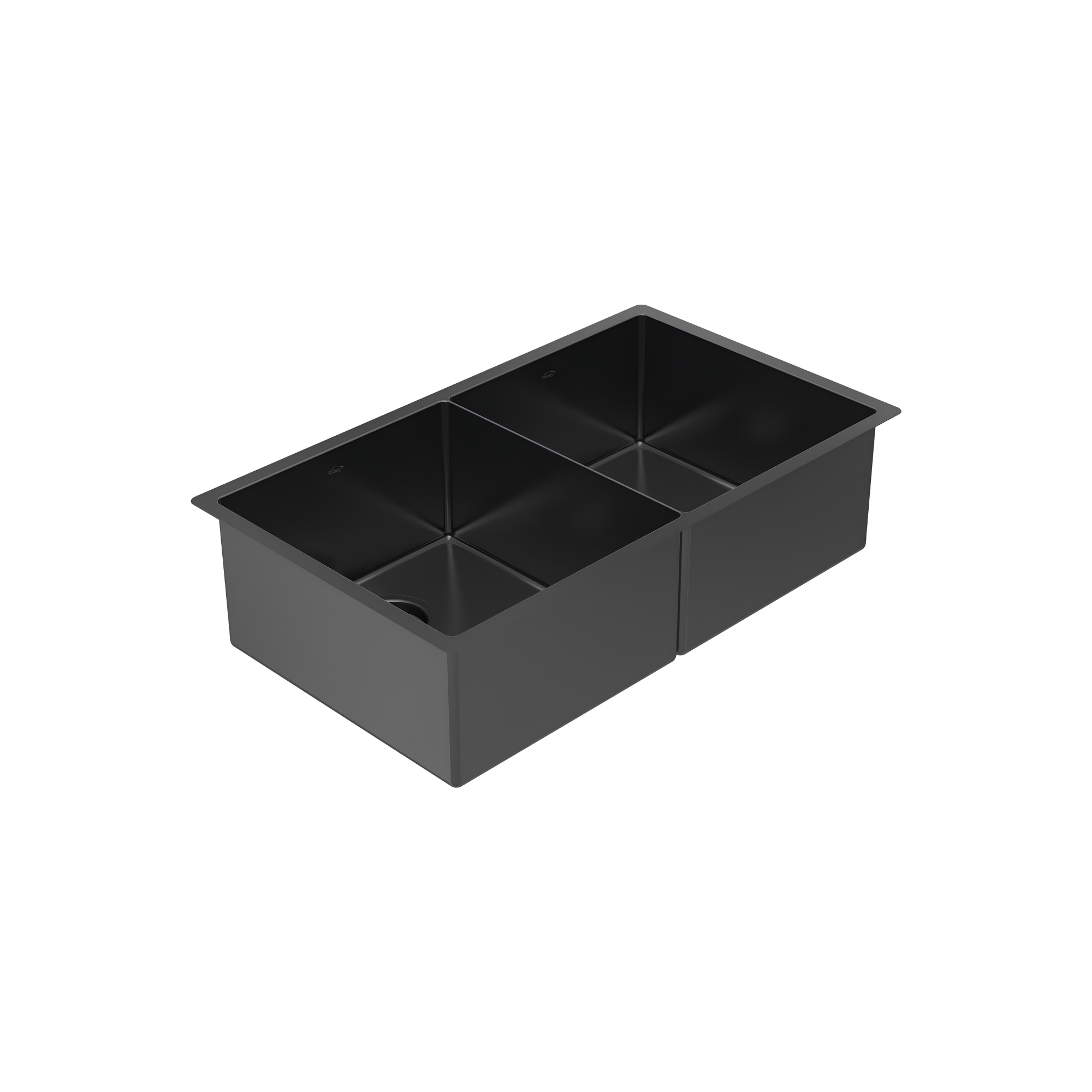Abey Piazza CR340DB Double Bowl — Black Pearl