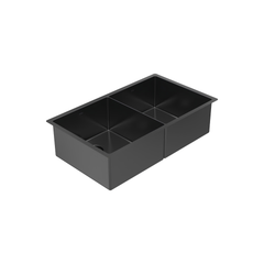 Abey Piazza CR340DB Double Bowl — Black Pearl