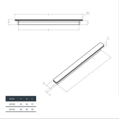 Aspen Pull Handle Brushed Nickel