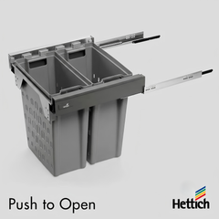 Atira Pull Laundry Set Push-to-Open — Anthracite