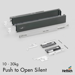 Atira Push-To-Open Silent Drawer Box 10-30kg — Anthracite