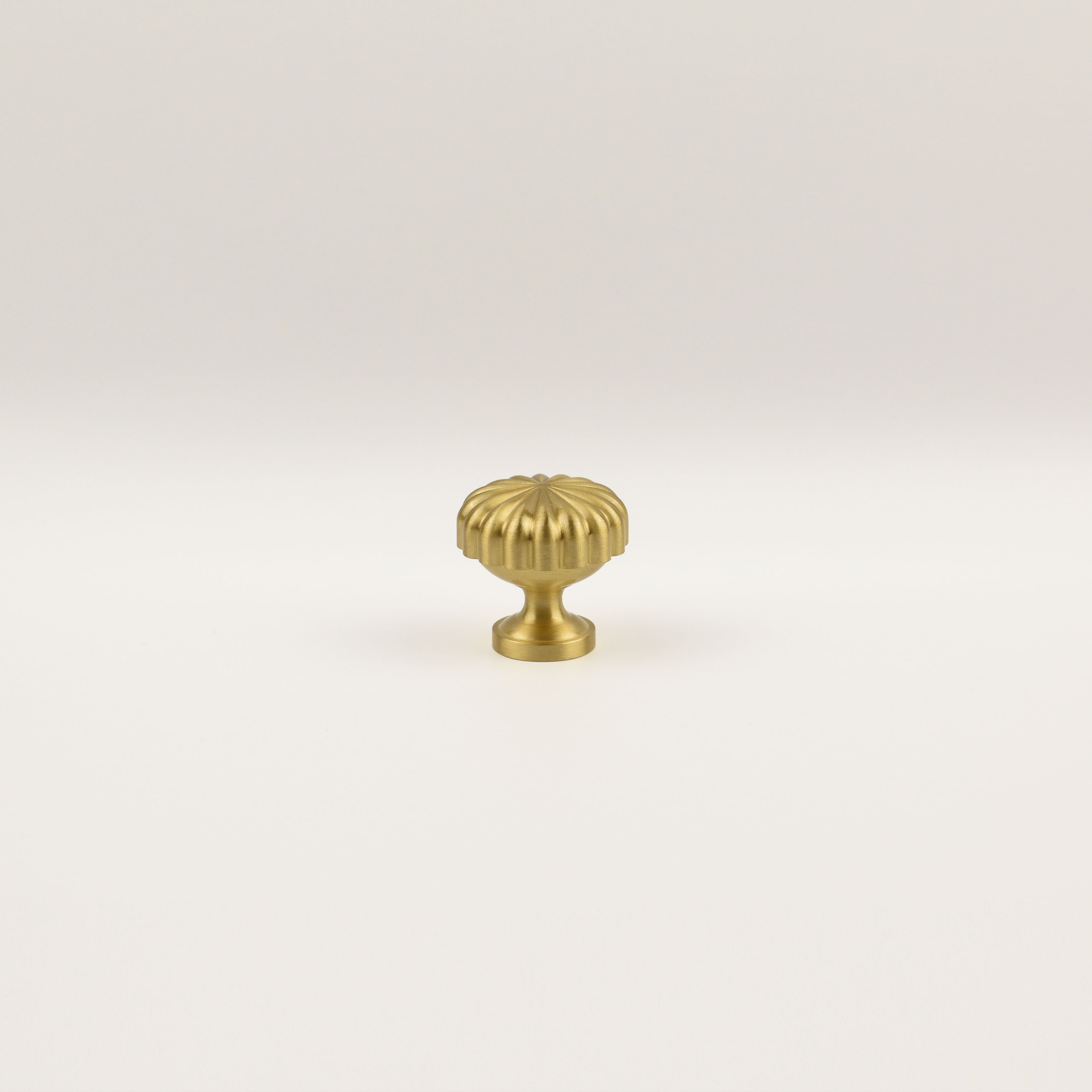 Aurora Solid Brass Knob | Satin Brass