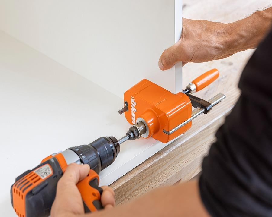 AVENTOS by Blum Overhead Stay Drilling Template | Orange