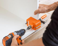 AVENTOS by Blum Overhead Stay Drilling Template | Orange