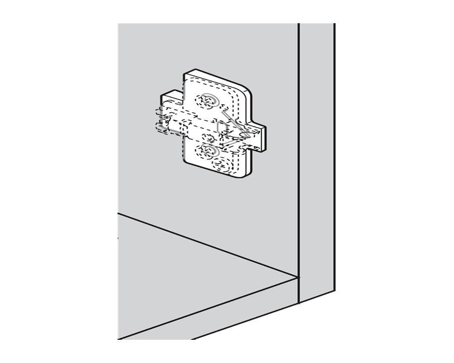 Angled Spacer Cruciform by Blum | Nickel Plated | 0.8mm / 3mm / 6mm