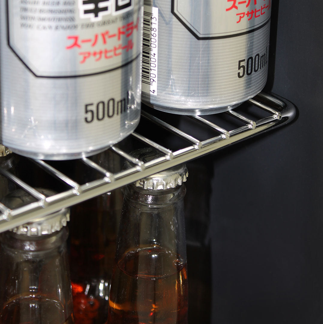 AAA Schmick Iron Door Design Glass Front Bar Fridge - Model HUS-SC70-B-X