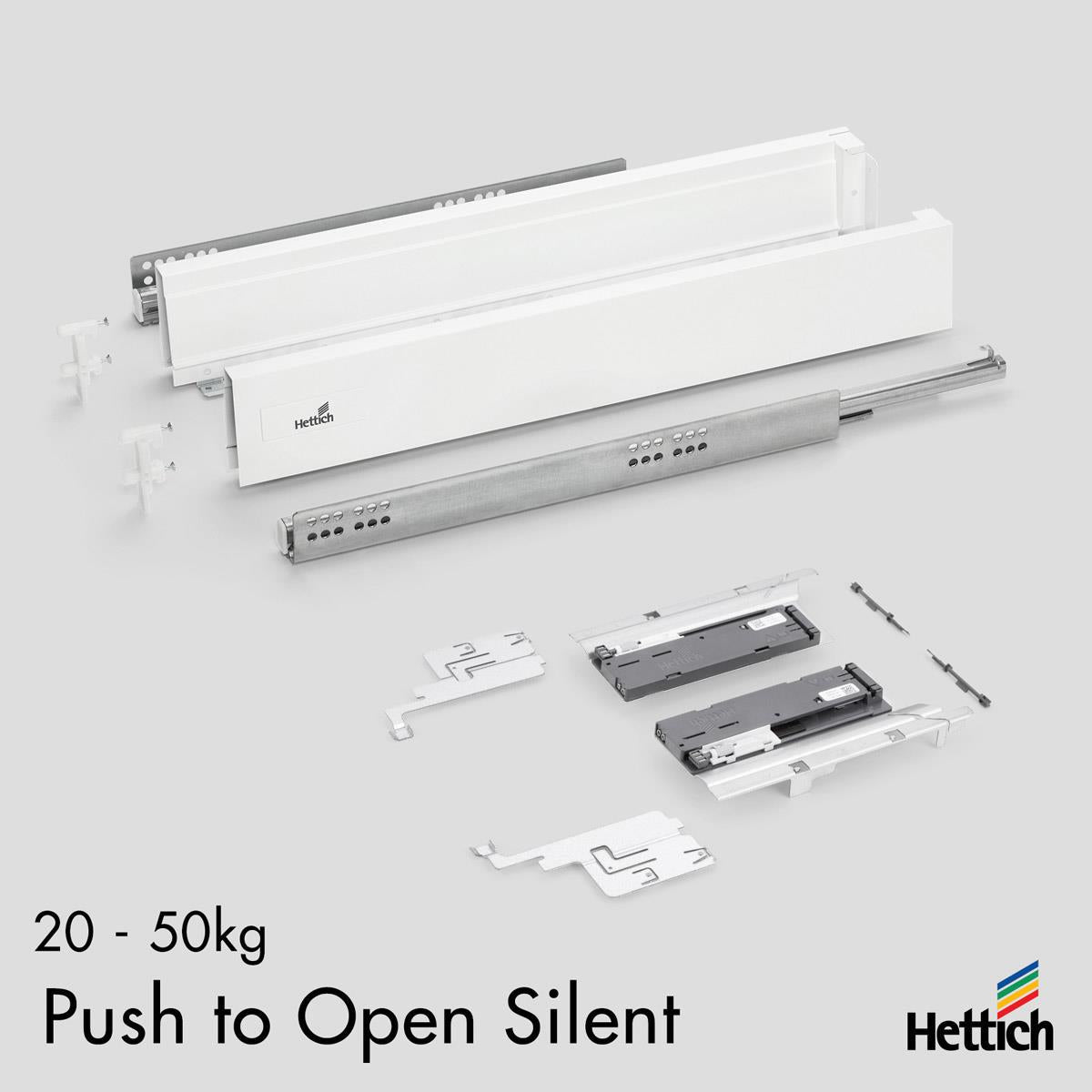 Atira Drawer — Push-to-Open Silent | White