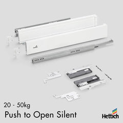 Atira Drawer — Push-to-Open Silent | White