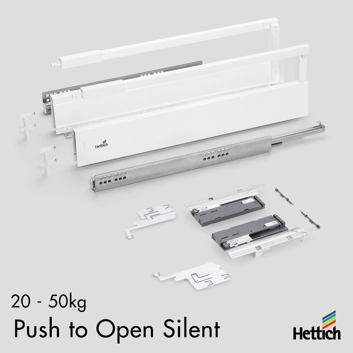 Atira Drawer — Push-to-Open Silent | White