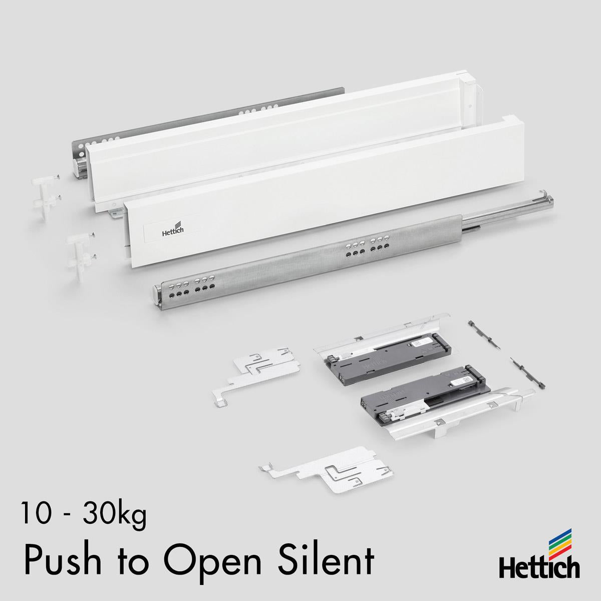 Atira Drawer Push-to-Open Silent | H 70–176mm × 350–520mm