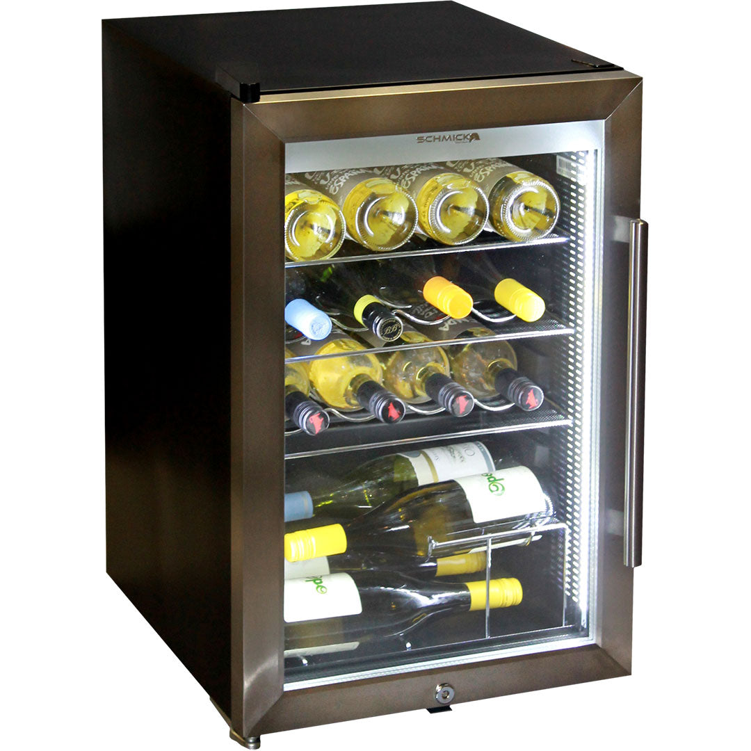 AAA Schmick Tropical Triple Glazed Outdoor Alfresco Glass Door Bar Fridge 70 Litre - Model HUS-SC70L-SS