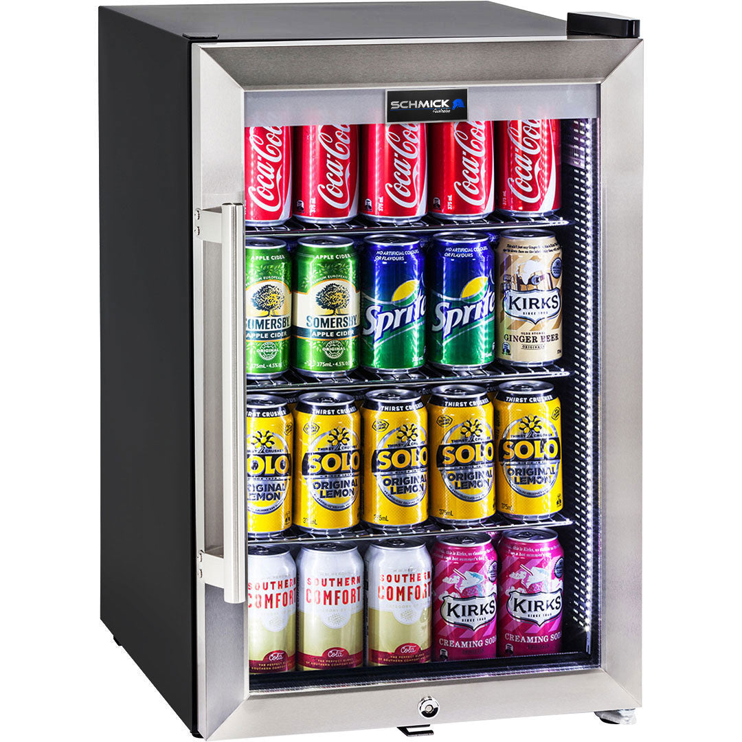 AAA Schmick Tropical Triple Glazed Outdoor Glass Bar Fridge 70 Litre - Model HUS-SC70-SS