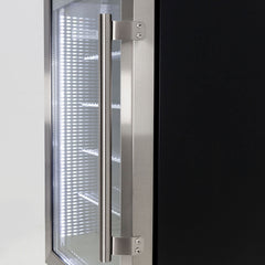 AAA Schmick Tropical Triple Glazed Outdoor 2 Glass Door Alfresco Bar Fridge 140 Litre - Model HUS-SC70-SS-COMBO