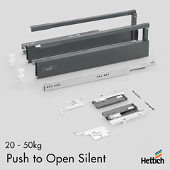 Atira Push-To-Open Silent Drawer Box 20-50kg — Anthracite