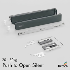 Atira Push-To-Open Silent Drawer Box 20-50kg — Anthracite