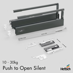 Atira Push-To-Open Silent Drawer Box 10-30kg — Anthracite