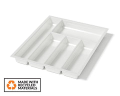 Agoform SKY Cutlery Tray in White Grained. Size: 520mm x 450mm. To suit 500mm wide drawer