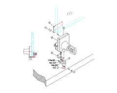 Armstrong Cabinet glass door lock