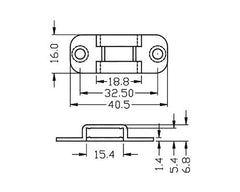 Armstrong Steel Bar Guide for Alum Locking Bar