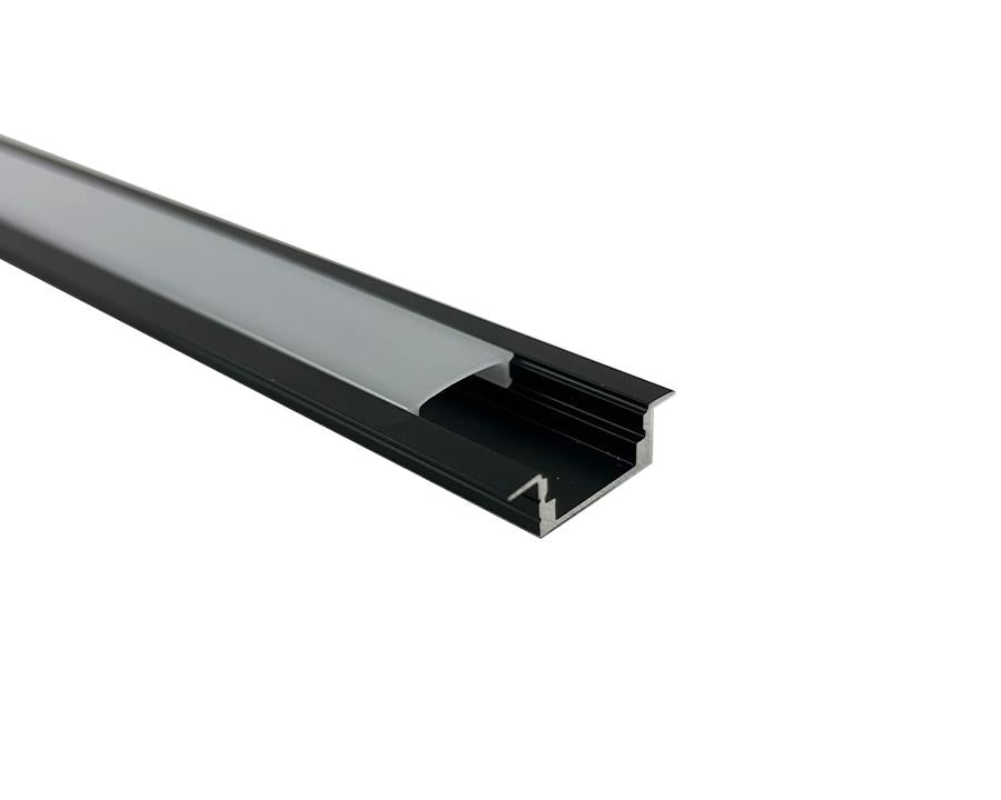 Aluminium Black Lighting Channel and Opaque Diffuser. Size: 2900mm