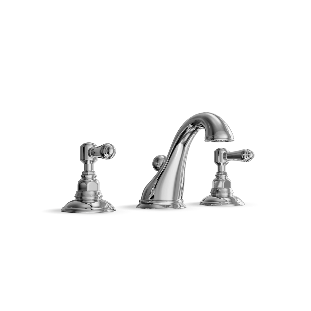 3-Hole Basin Tap — Swan-Neck Spout with Pop-Up Waste | Classico