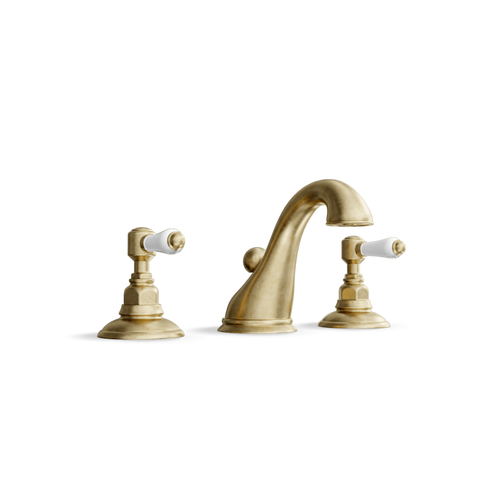 3-Hole Basin Tap — Swan-Neck Spout with Pop-Up Waste | Classico