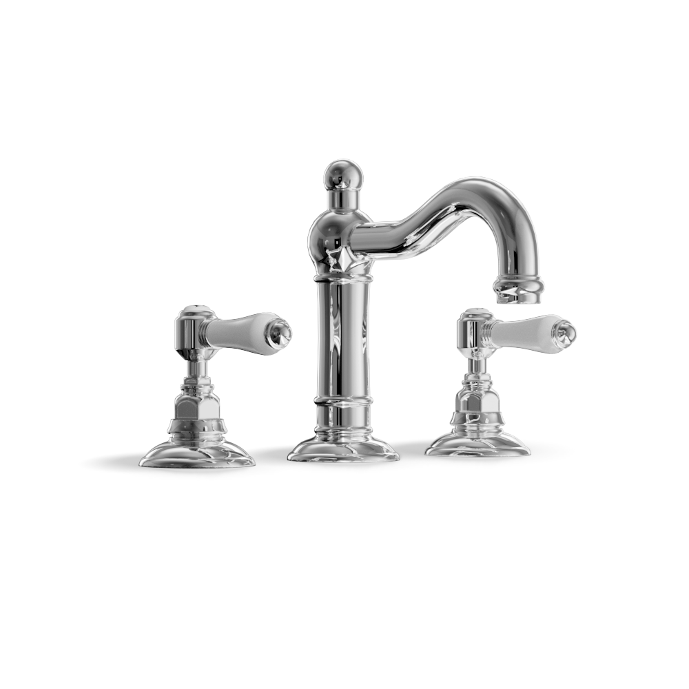3-Hole Basin Tap — Swan-Neck Spout with Pop-Up Waste | Classico